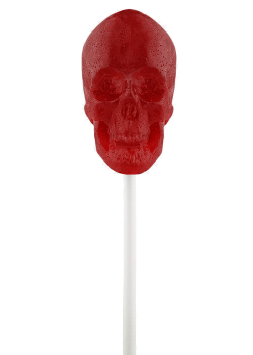 Giant Gummy Skull on a Stick - Cherry