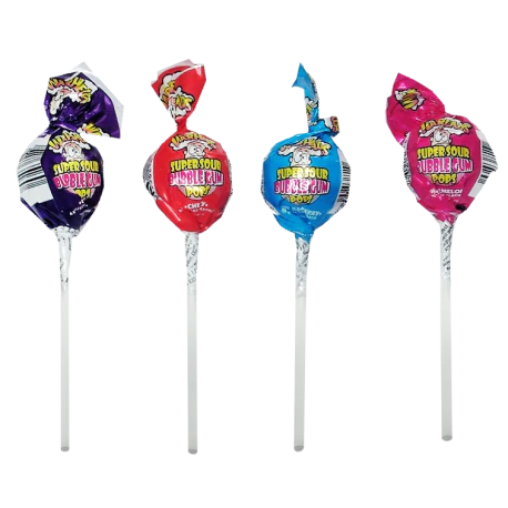 Warheads Super Sour Bubblegum Lollipop - 19g