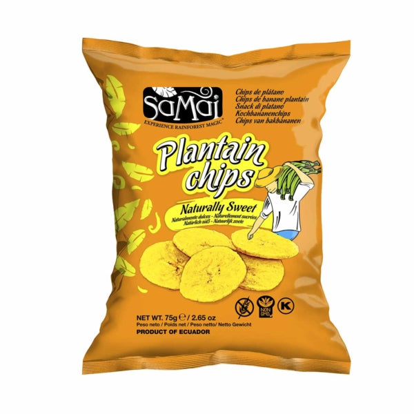 Samai Plantain Chips Naturally Sweet Flavour - 75g