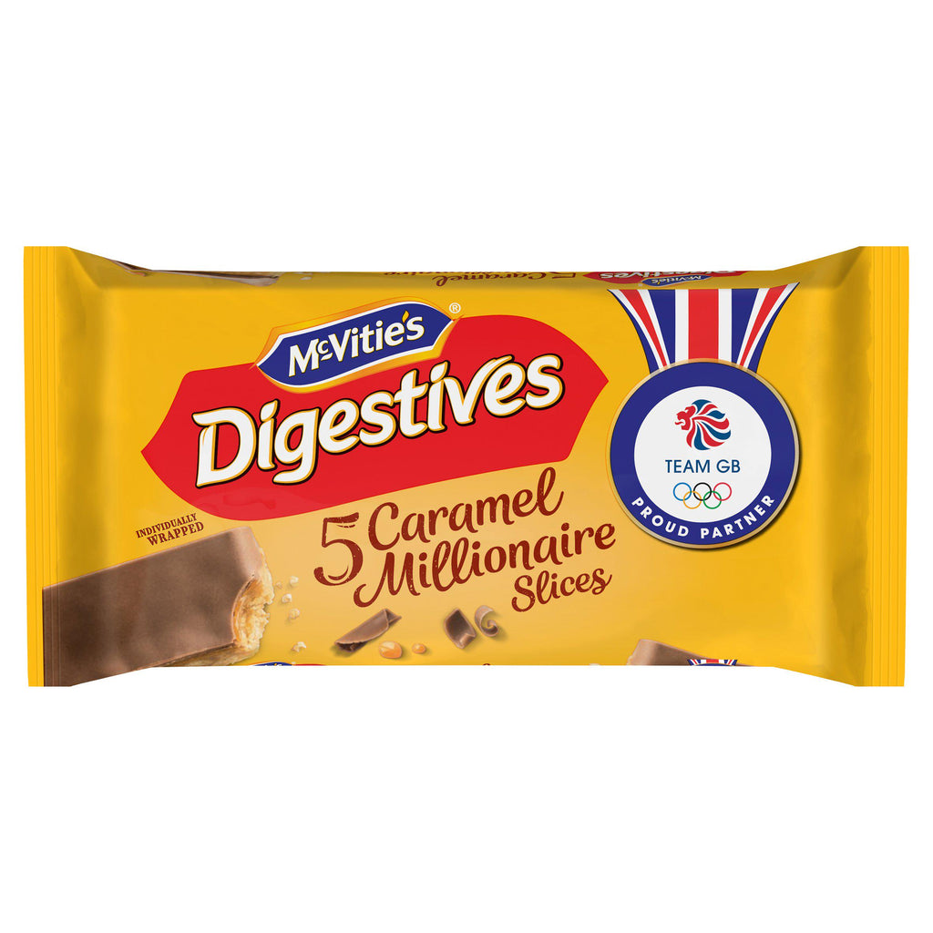 McVitie's Digestive Caramel Millionaire Slices x5