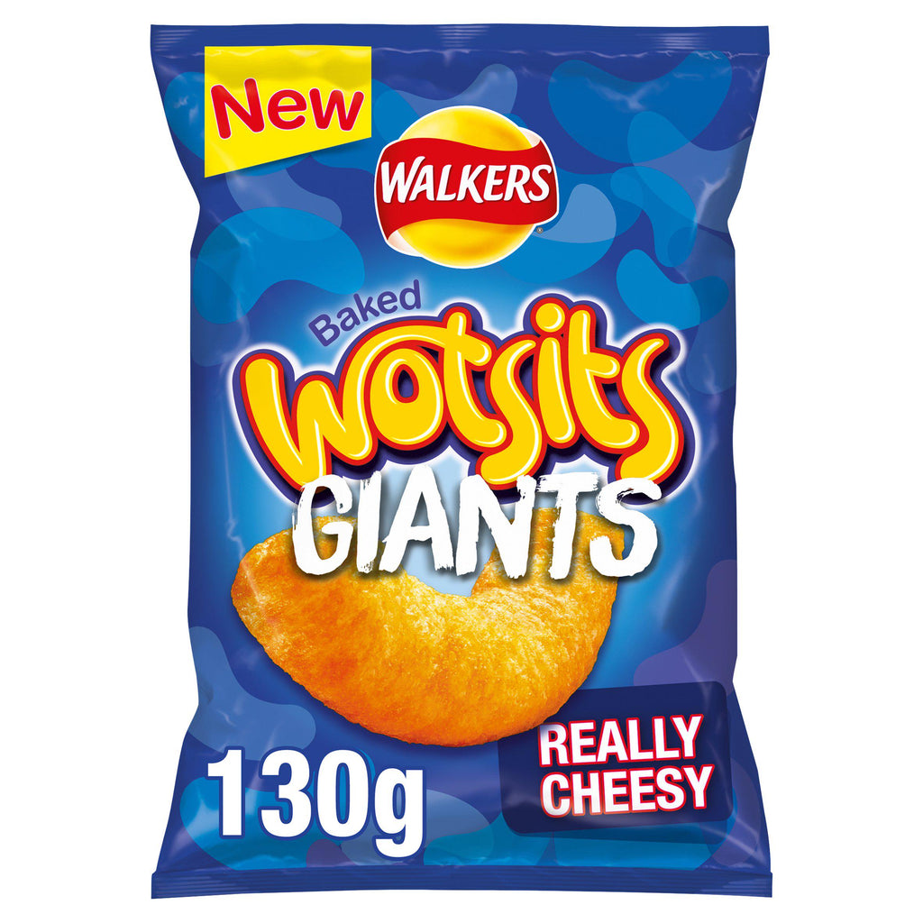 Walkers Wotsits Giants Really Cheesy Sharing Snacks 130g