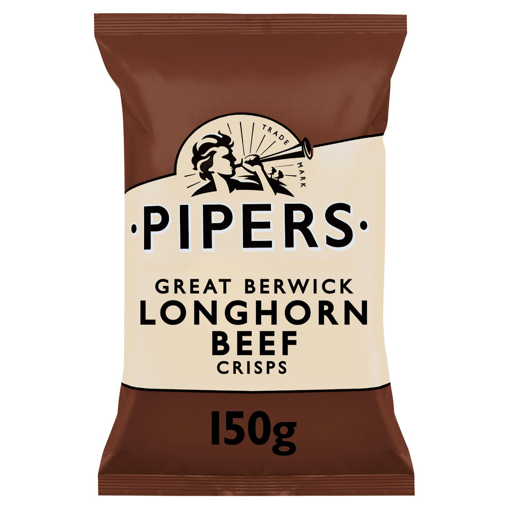Pipers Great Berwick Longhorn Beef Crisps 150g