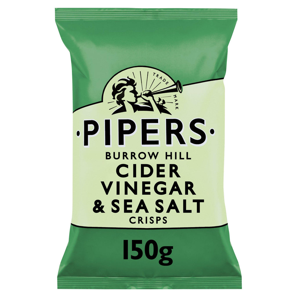 Pipers Burrow Hill Cider Vinegar & Sea Salt Sharing Crisps 150g