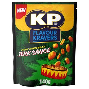 KP Flavour Kravers Fiery Caribbean Jerk Sauce Peanuts 140g