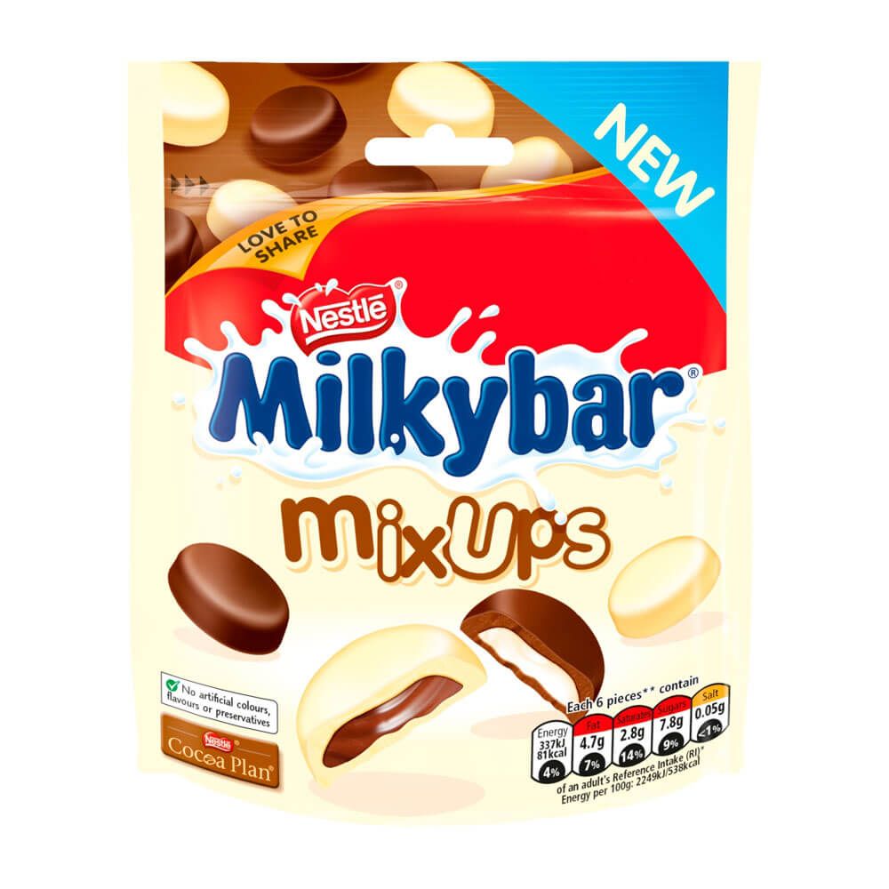 Milkybar Mix Ups White & Milk Chocolate Pouch 95g