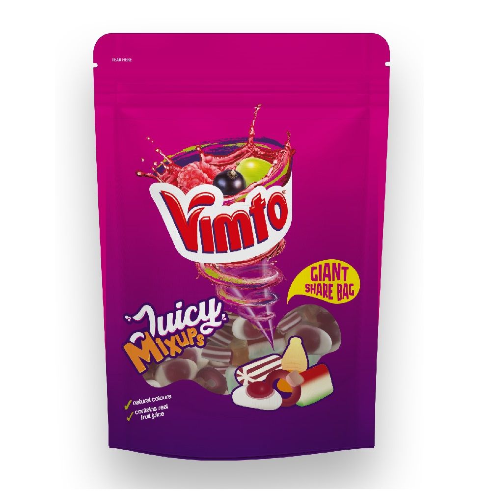Vimto Juicy Mix-Ups Giant Sharing Pouch 750g