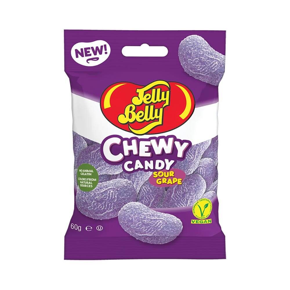 Jelly Belly Sour Grape Chewy Candy - 2.11oz (60g)