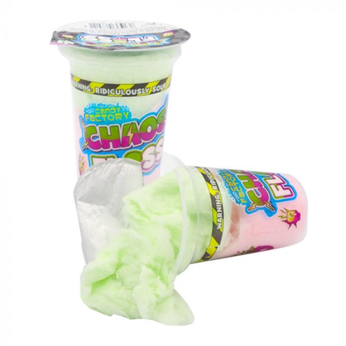 Crazy Candy Factory Chaos Candy Floss Sour Apple & Watermelon 20g