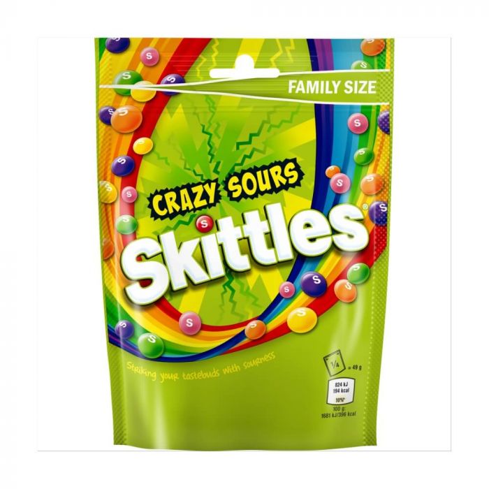 Skittles Crazy Sours Treat Bag - 3.84oz (109g)