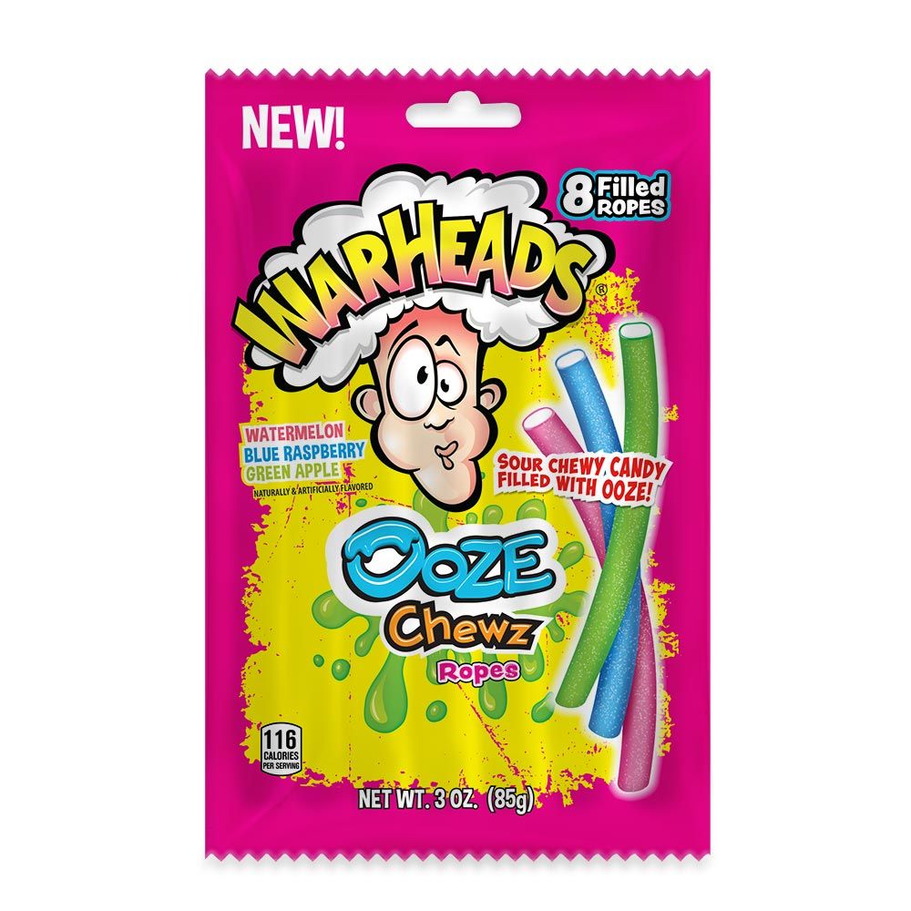 Warheads Sour Ooze Chewz Ropes Bag - 3oz (85g)