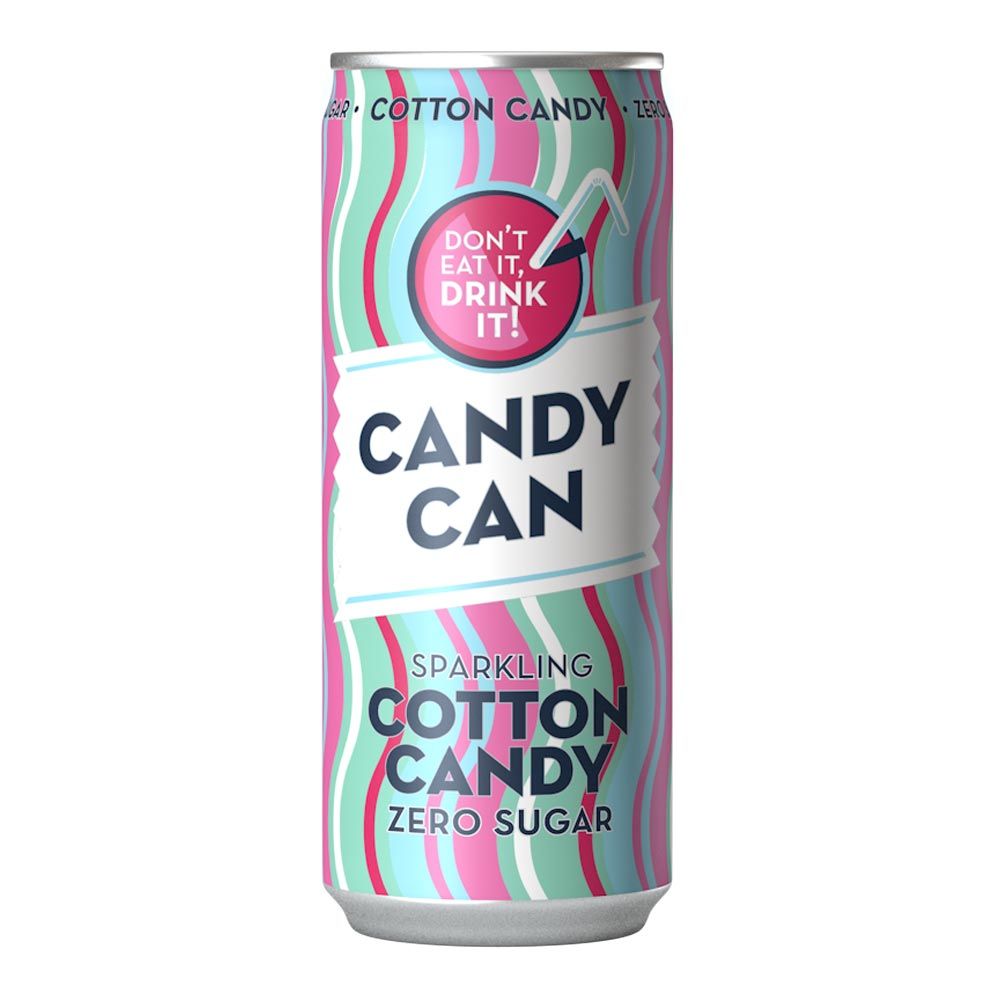 Candy Can Sparkling Cotton Candy Zero Sugar Can - 330ml