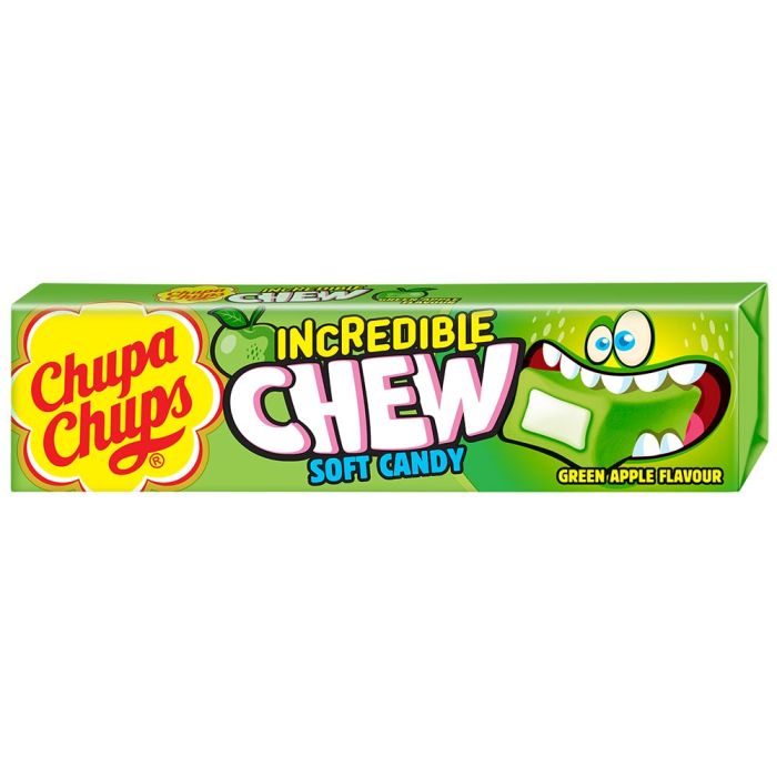 Chupa Chups Apple Incredible Chew Soft Candy - 1.58oz (45g)