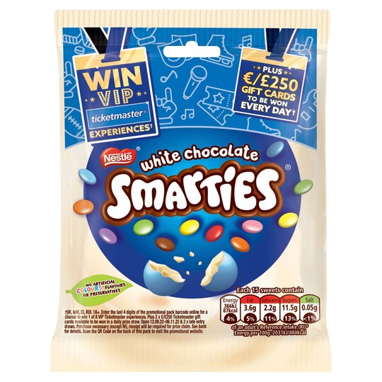 Smarties White Chocolate - 3.5oz (100G)