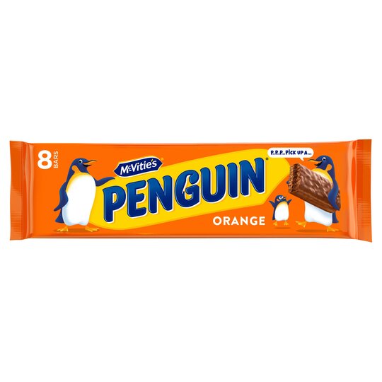 Mcvities Penguin Orange Chocolate Biscuit 8 Pack 196.8G