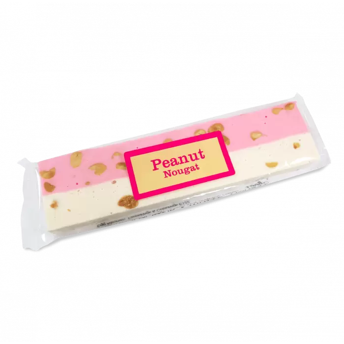 Peanut Pink & White Nougat Bar - 150g