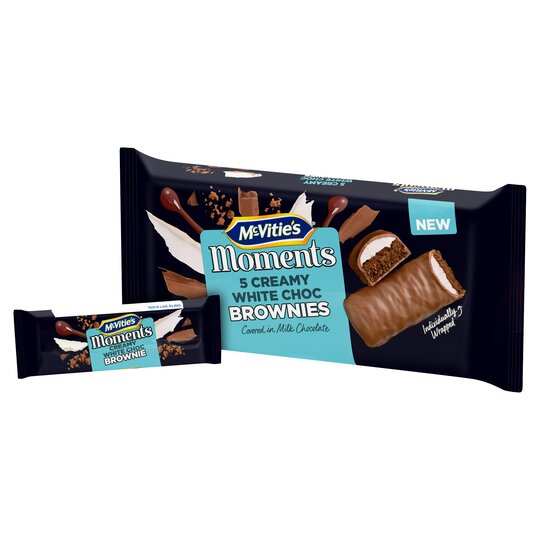 Mcvitie Moments White Chocolate Cream Brownies 5 Pack