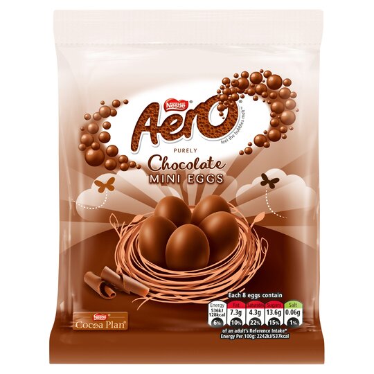 Aero Milk Chocolate Mini Eggs Bag 70G