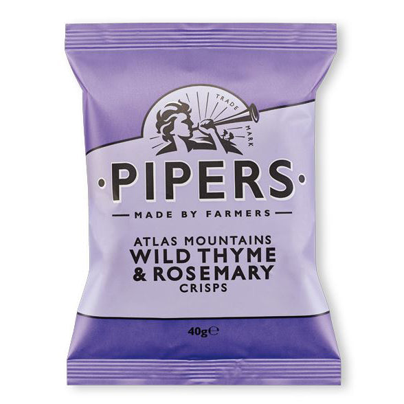 Pipers Atlas Mountains Wild Thyme & Rosemary Crisps - 40g