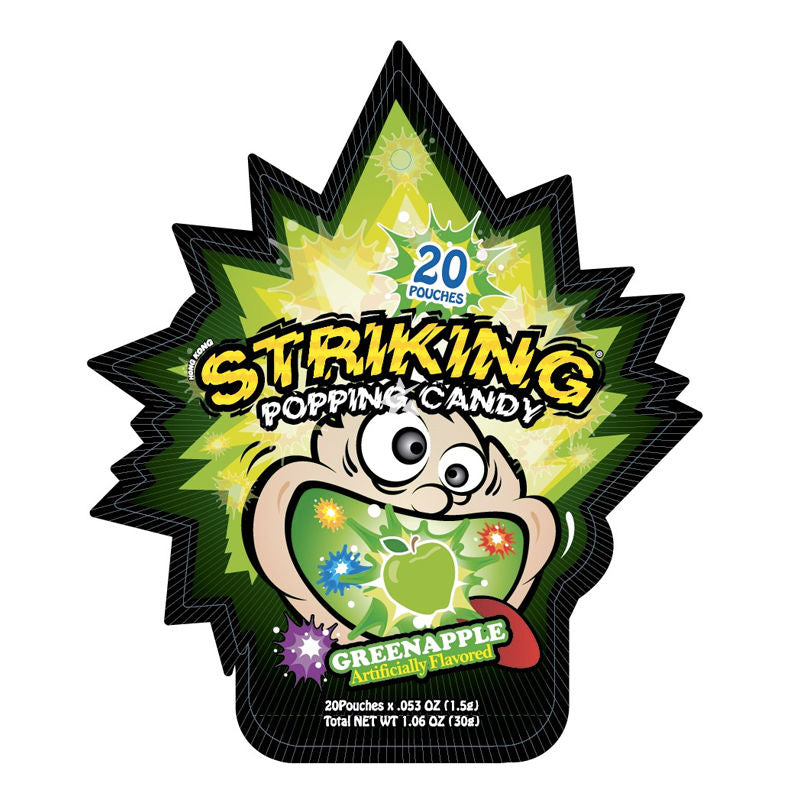 Striking Popping Candy Green Apple Flavour - 30g