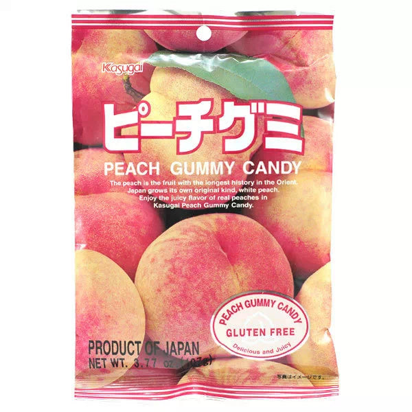 Kasugai Peach Gummy Candy - 107 g