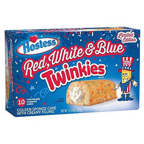 Hostess Limited Edition Red, White & Blue Twinkies 10-Pack 13.58oz (385g)