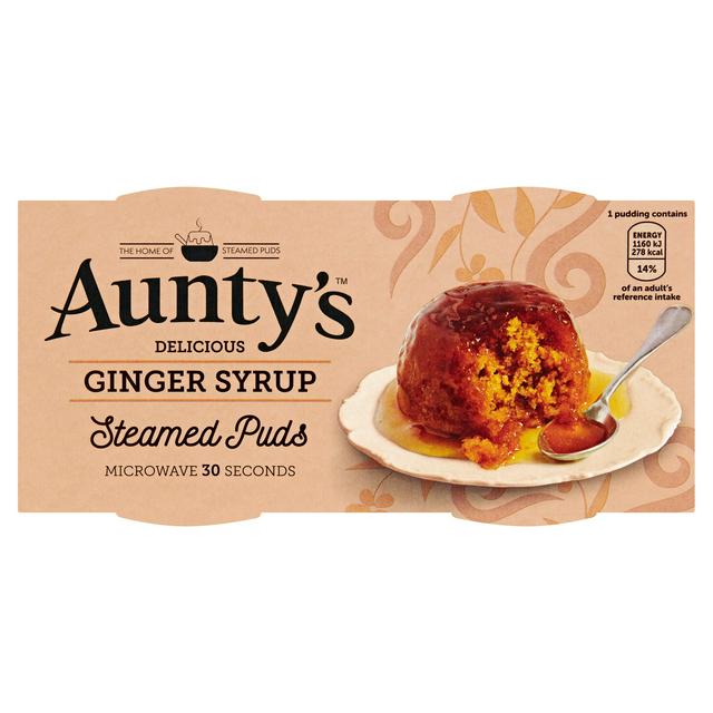 Aunty's Ginger Syrup Steamed Pudding 2x95g