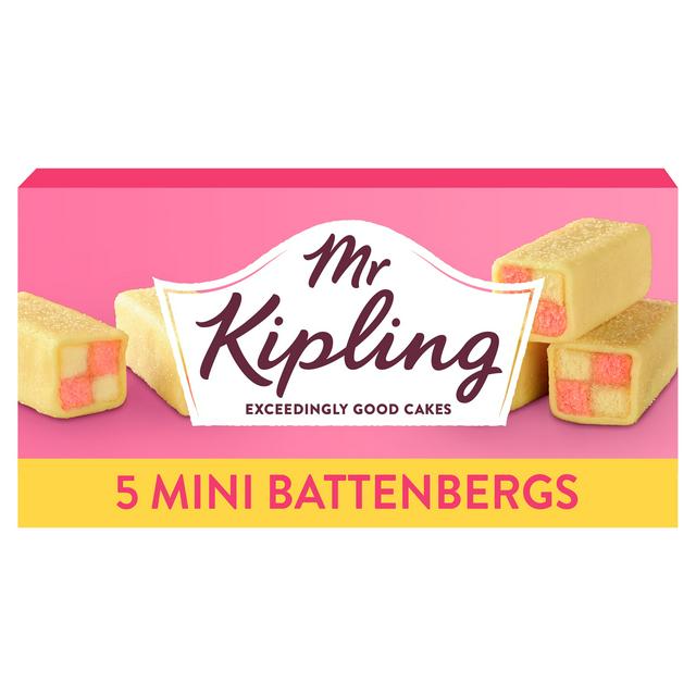 Mr Kipling Mini Battenberg Cakes x5