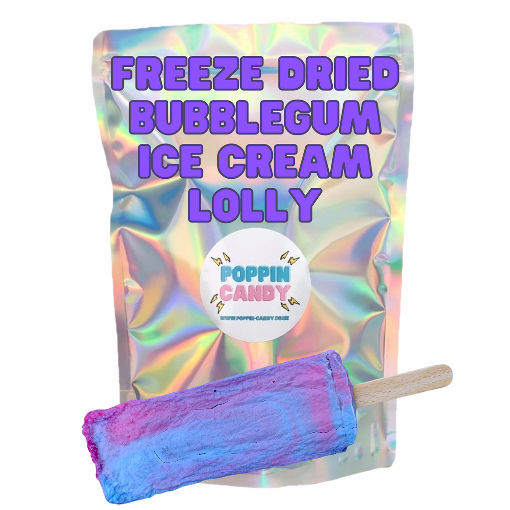 Freeze Dried Bubblegum Flavour Ice Cream Lolly