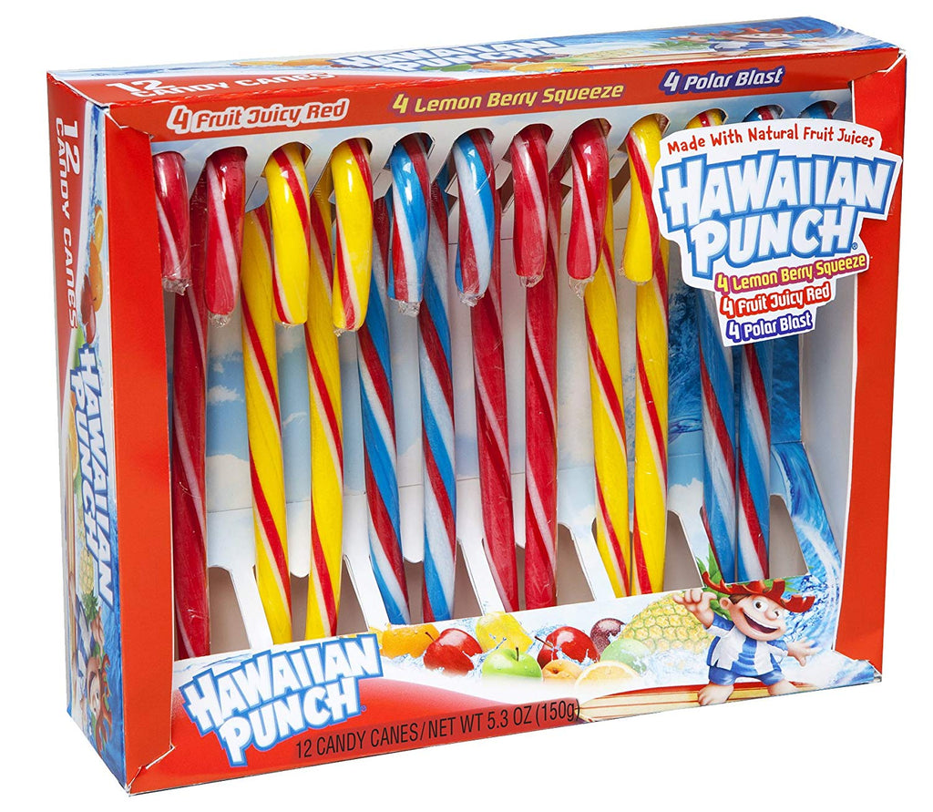 Hawaiian Punch Candy Canes - 150g