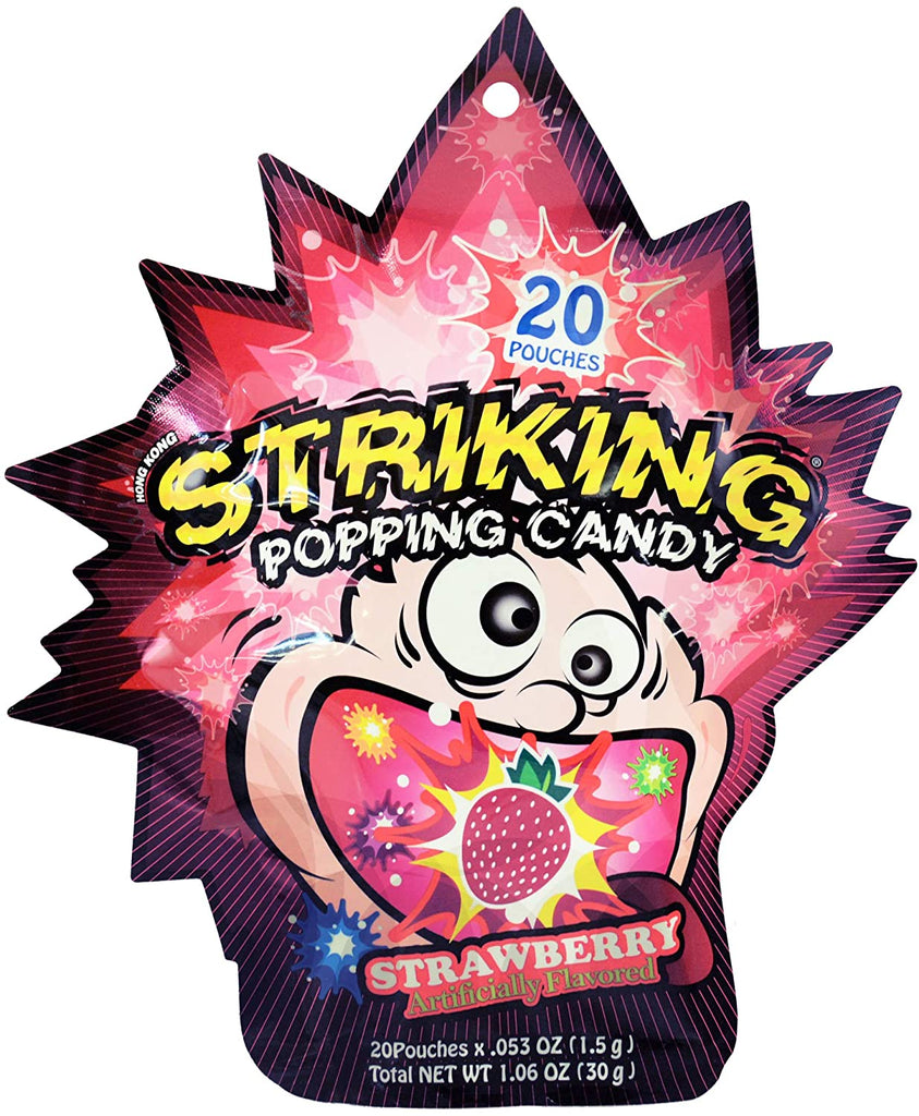 Striking Popping Candy Strawberry Flavour - 30g