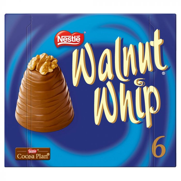 Walnut Whip Chocolate Gift Box 6 Pack 180g