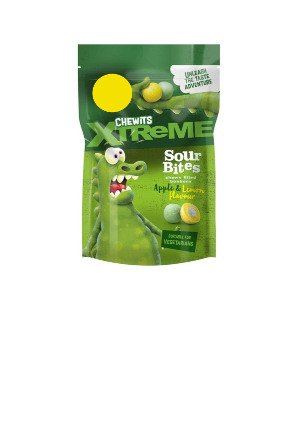Chewits Xtreme Apple & Lemon Sour Bites - 4.05oz (115g)