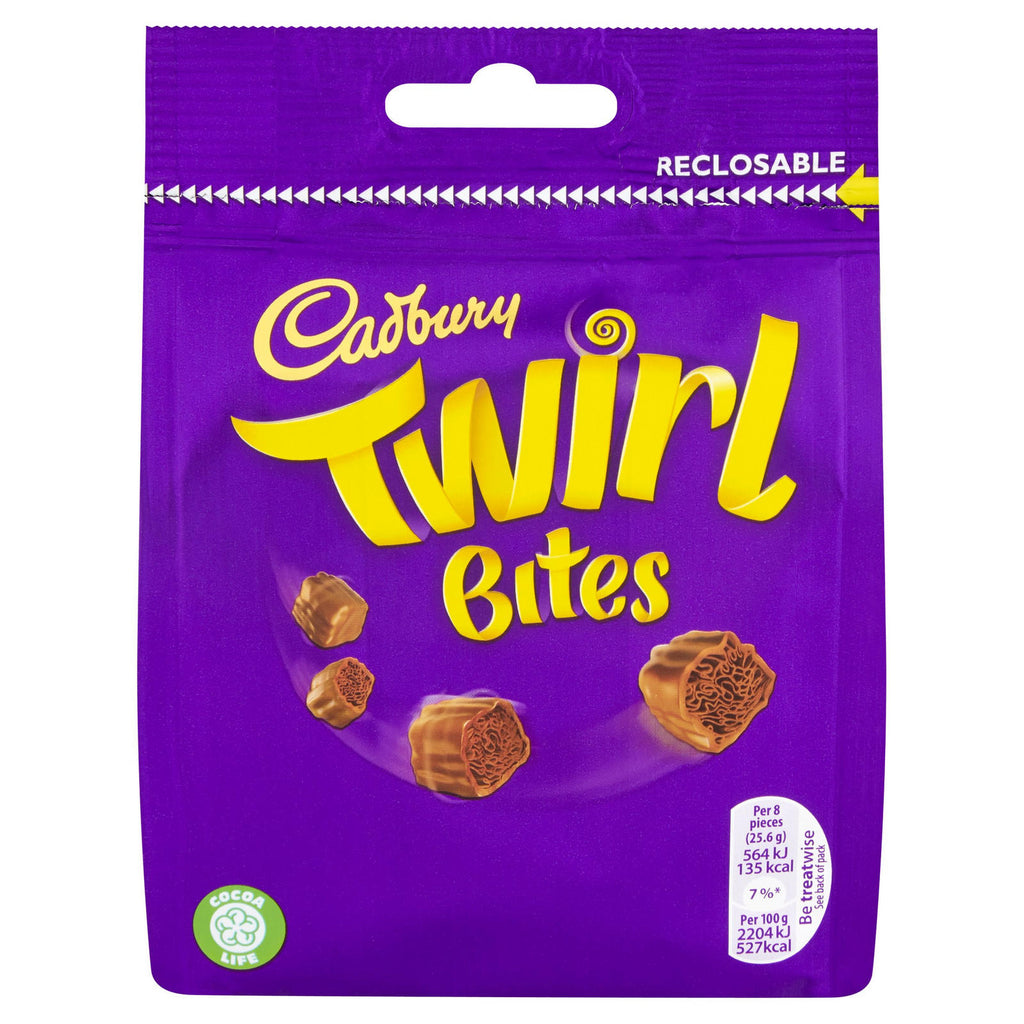 Cadbury Twirl Bites Chocolate Bag - 3.84oz (109g)
