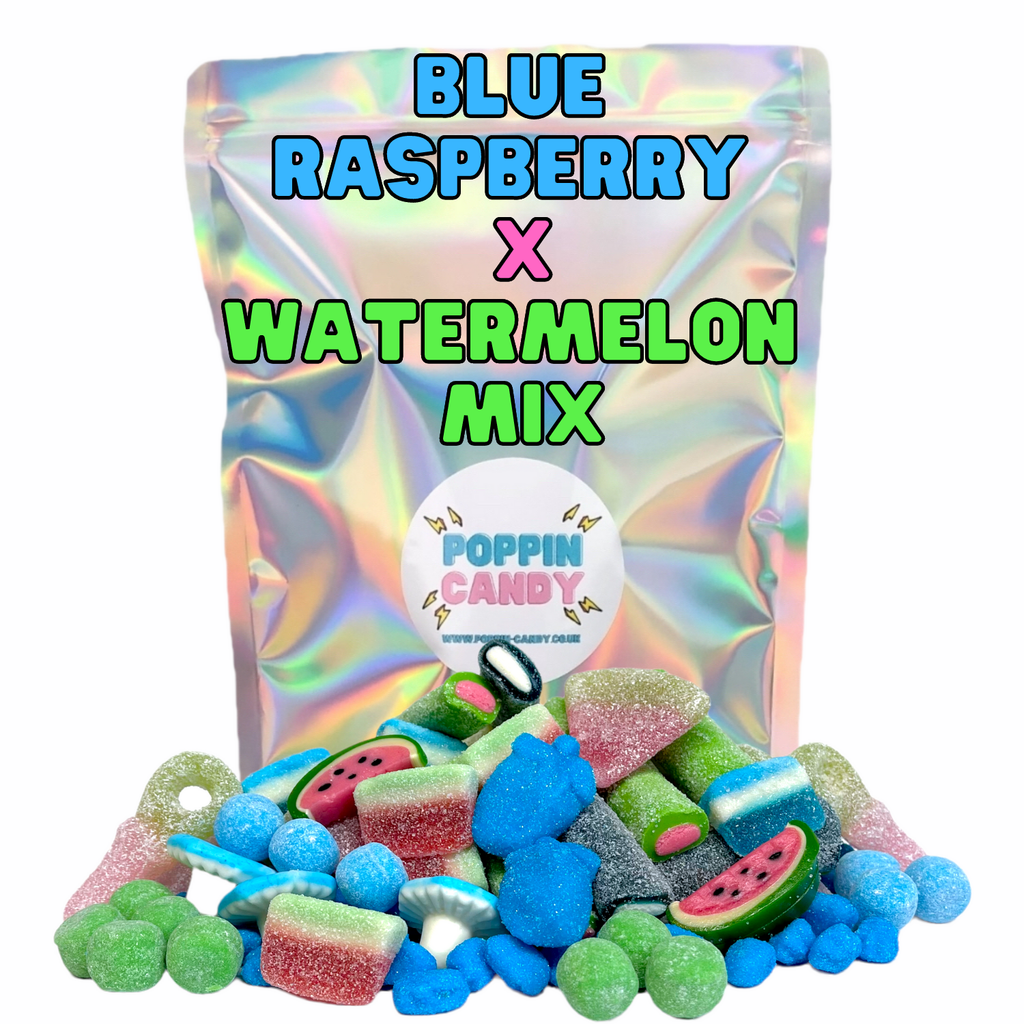 Blue Raspberry X Watermelon Mix | Poppin Candy