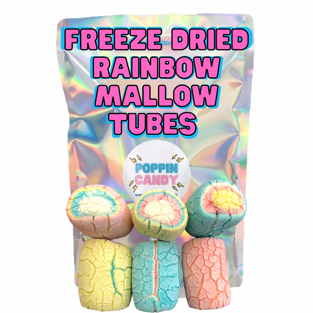 Freeze Dried Rainbow Mallow Tubes