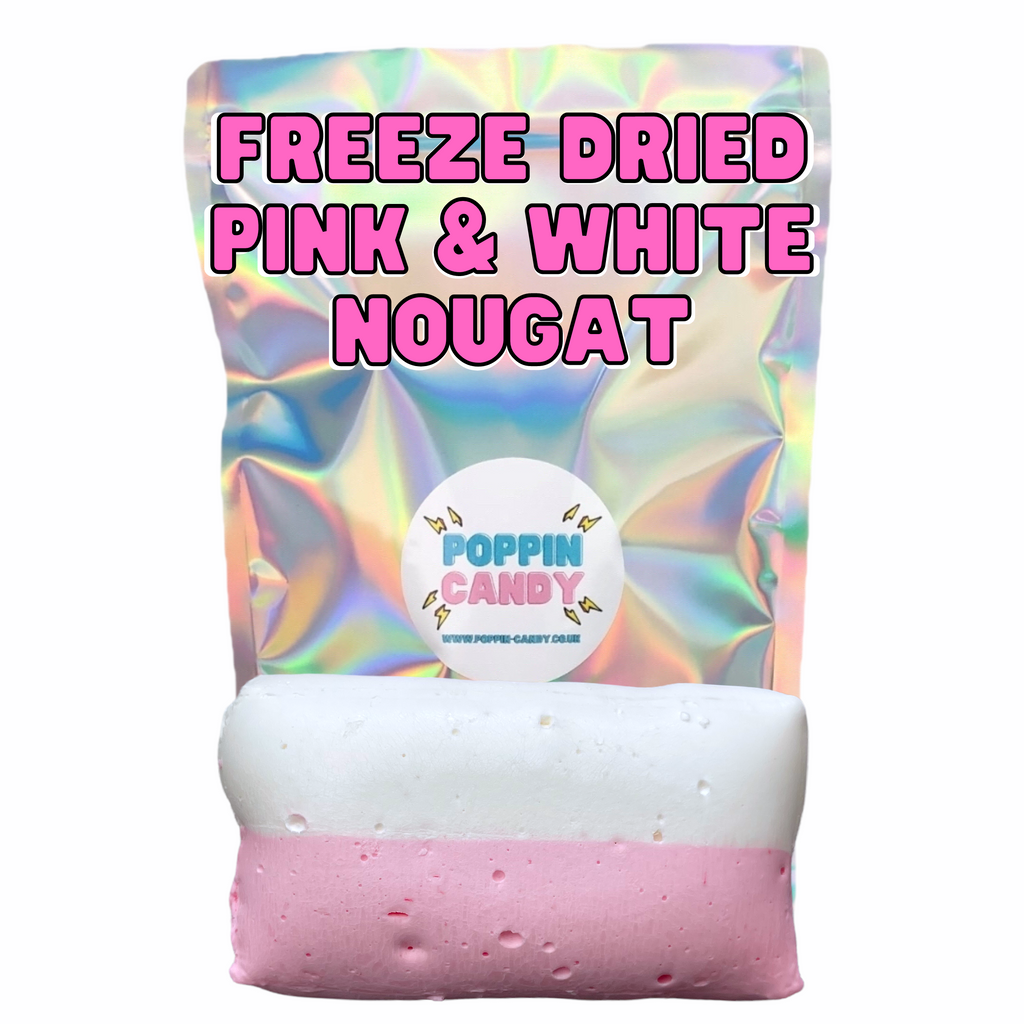 Freeze Dried Pink & White Nougat