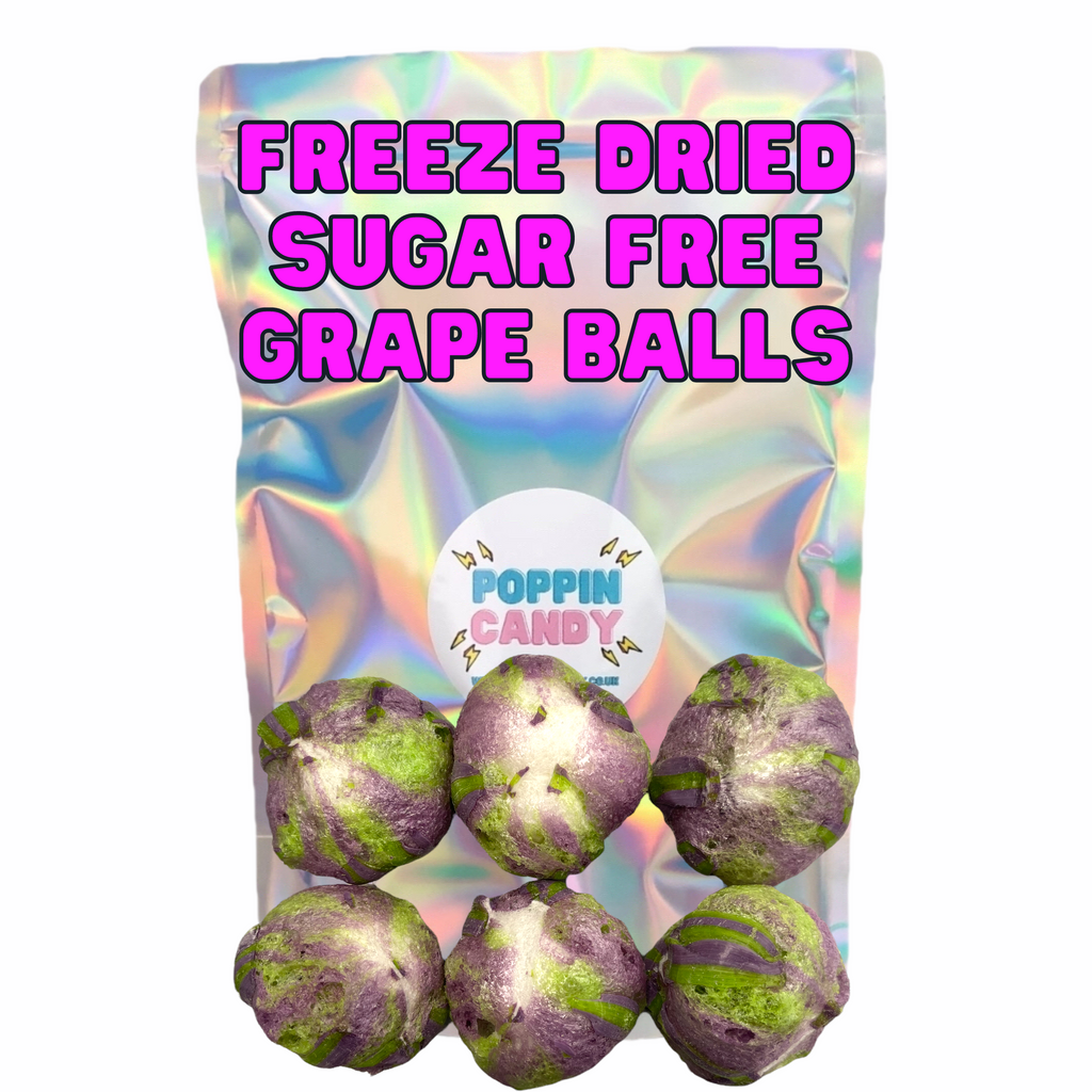 SUGAR FREE Freeze Dried Grape Fizz Balls
