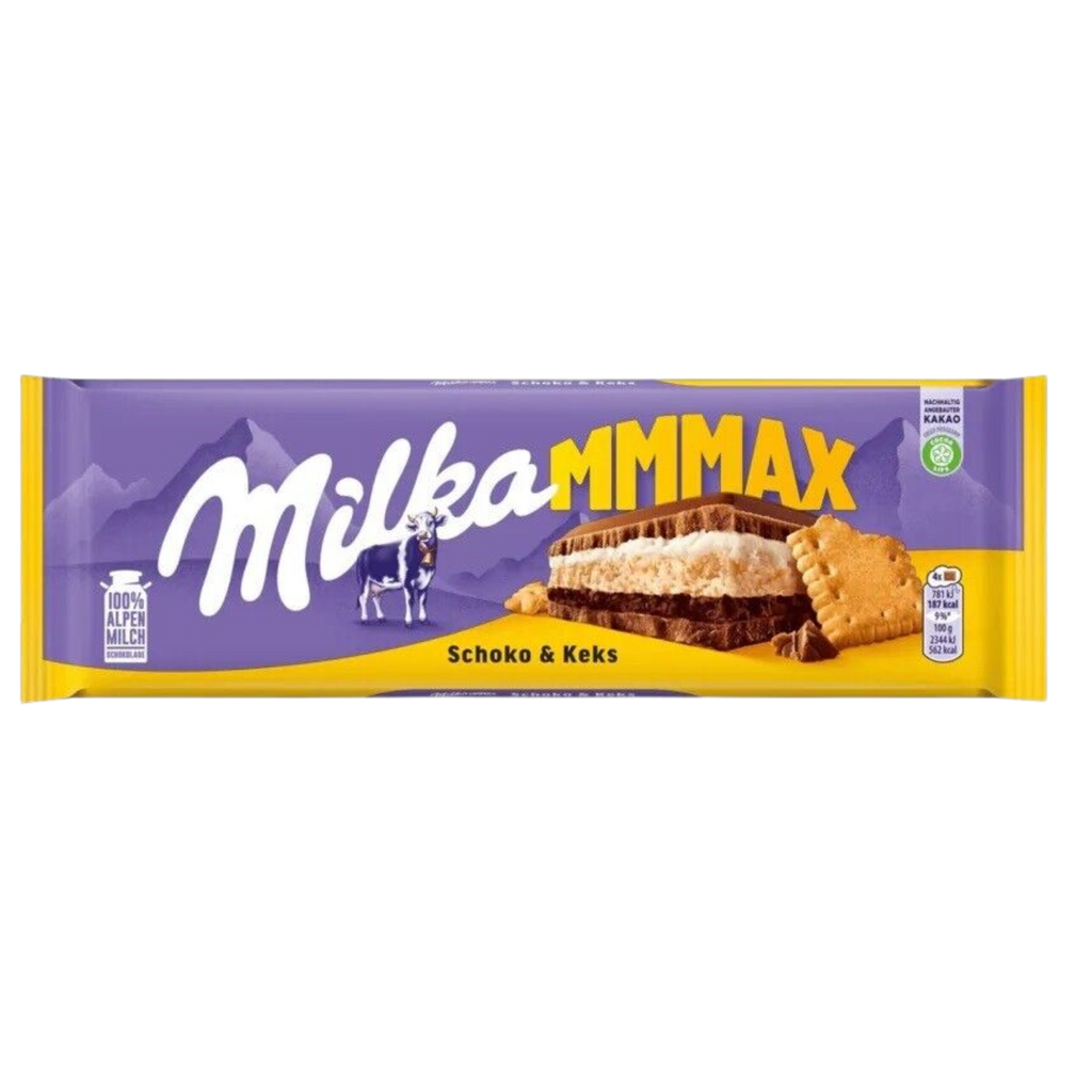 Milka Mmmax Choco & Biscuit Chocolate Bar - 300G