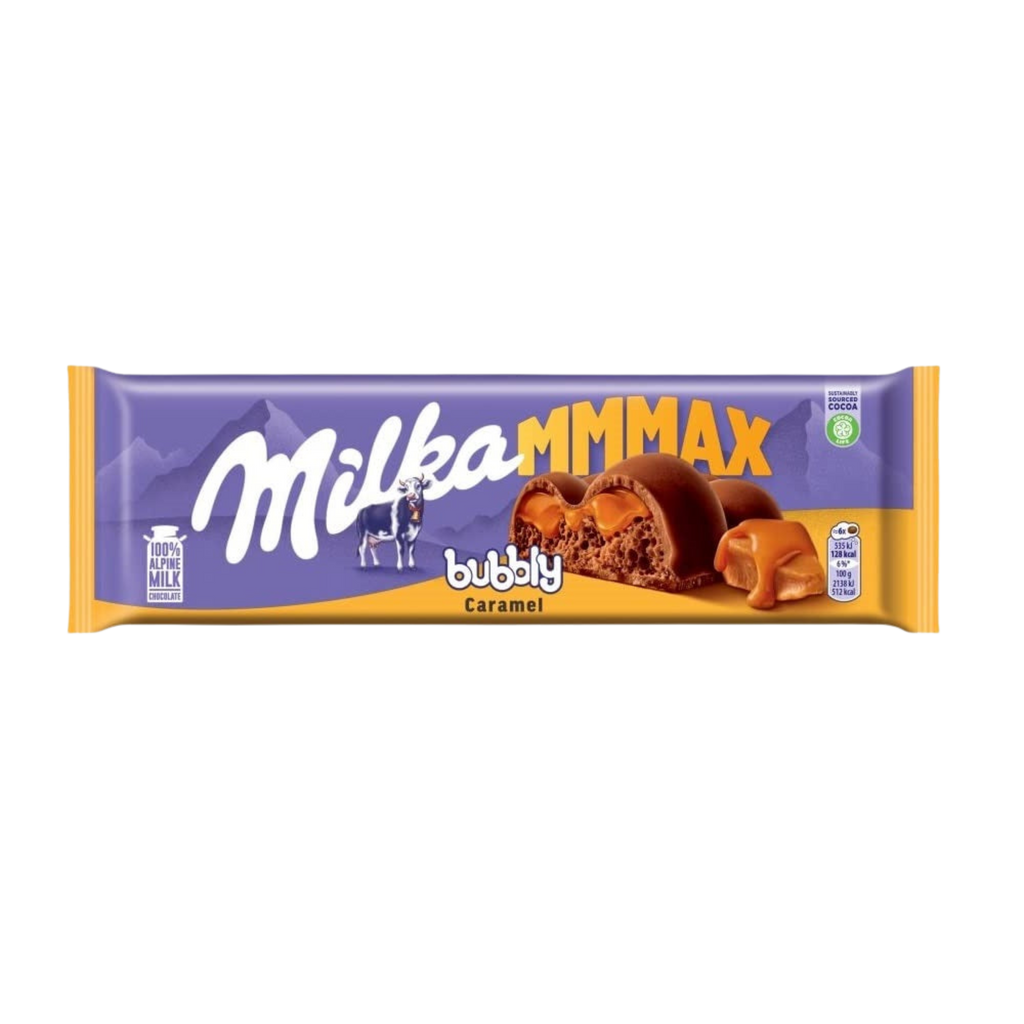 Milka Mmmax Bubbly Caramel Chocolate Bar - 250G