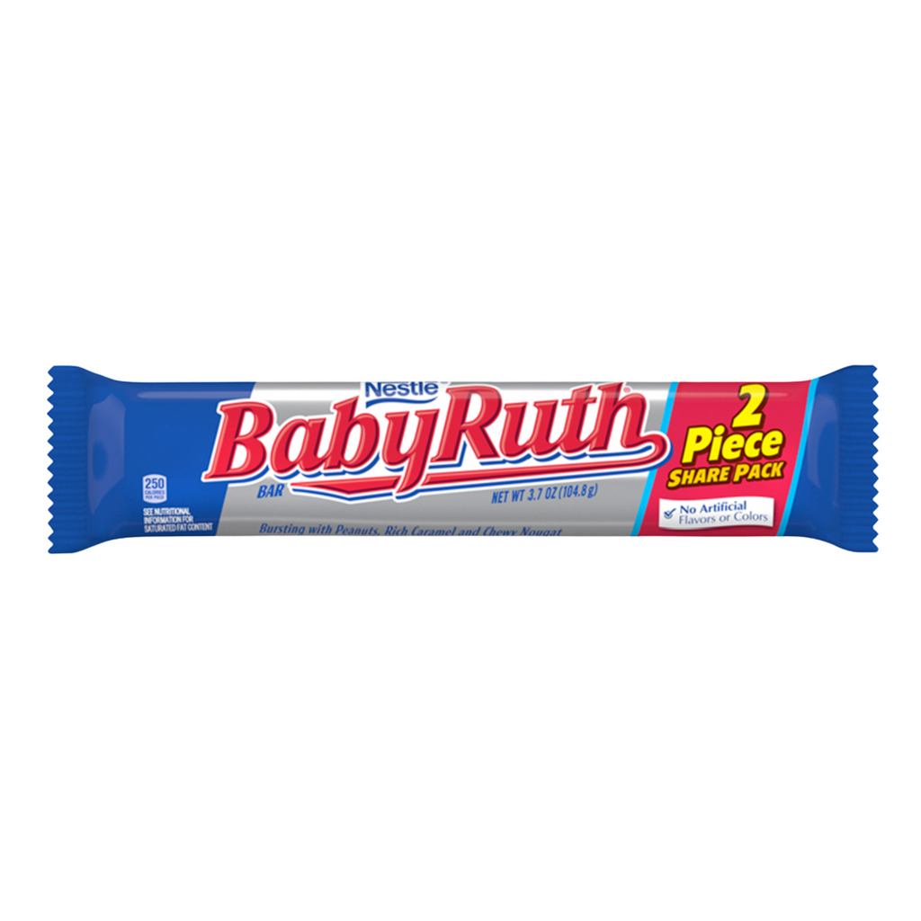 Baby Ruth King Size Bar - 3.3oz (93.5) | Poppin Candy
