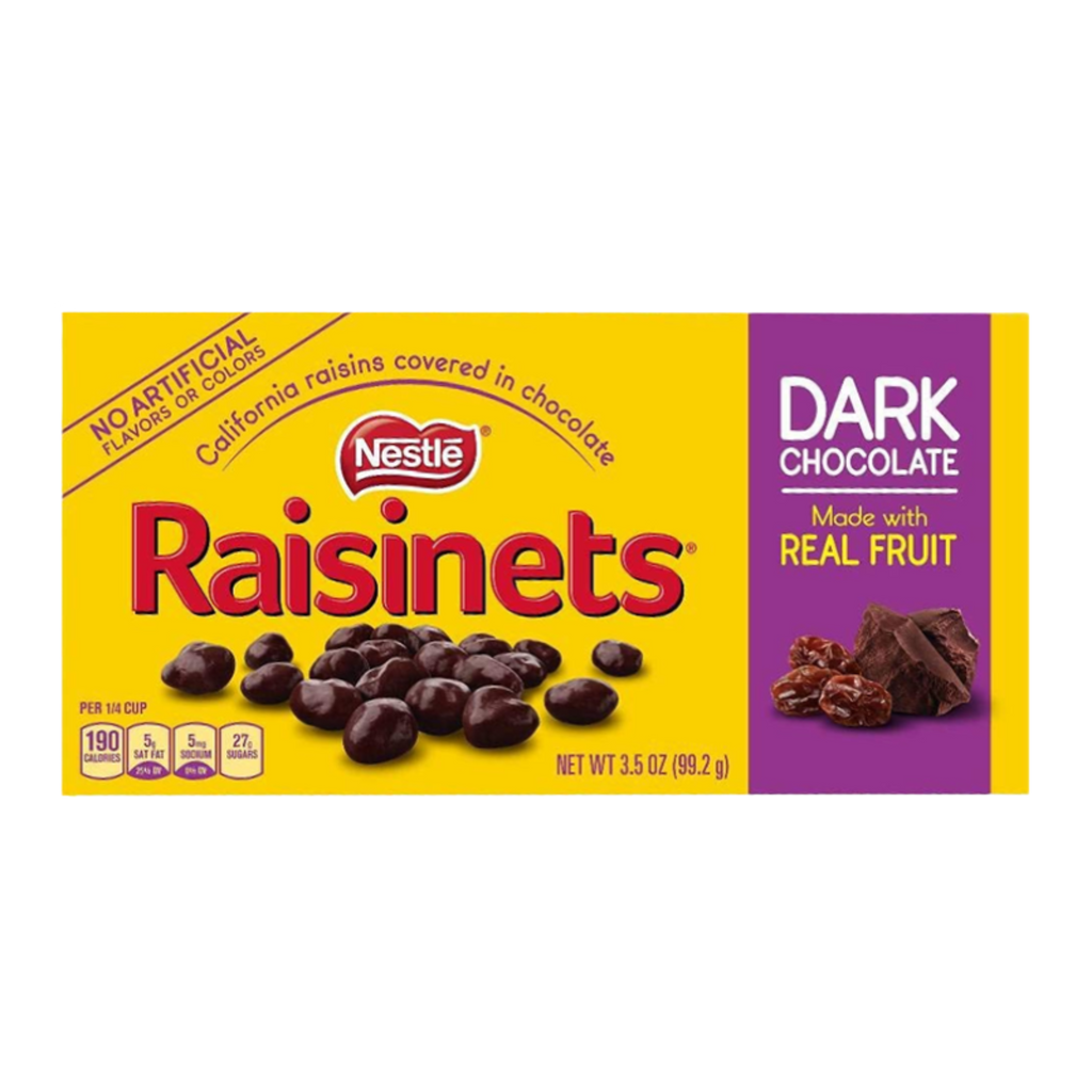 Raisinets Dark Chocolate Theatre Box 3.1oz (87.8g)