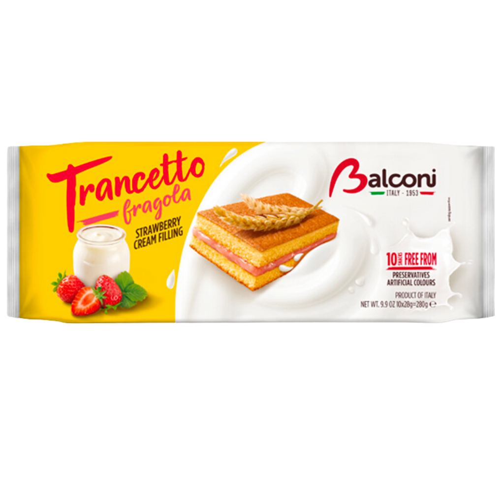 Balconi Trancetto Strawberry Cake Bars - 9.8oz (280g)