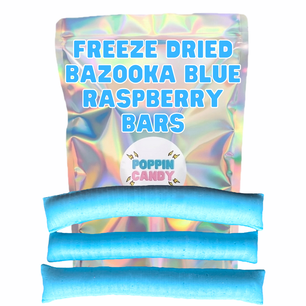 Freeze Dried Bazooka Blue Raspberry Bars