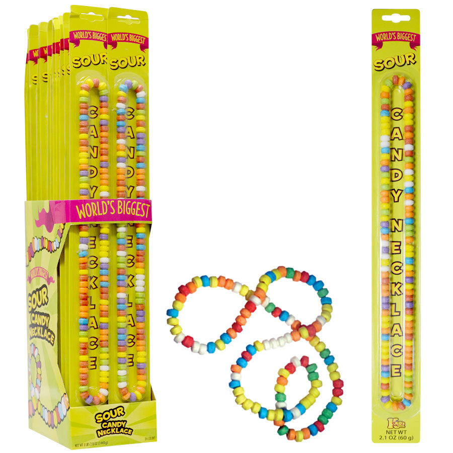 World's Largest Sour Candy Necklace - 60g