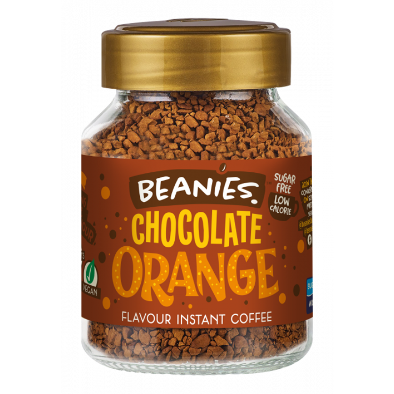 Beanies Chocolate Orange Flavour Instant Coffee - 50g