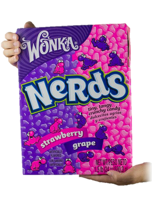 GIANT Nerds Candy Grape And Strawberry Box 250g