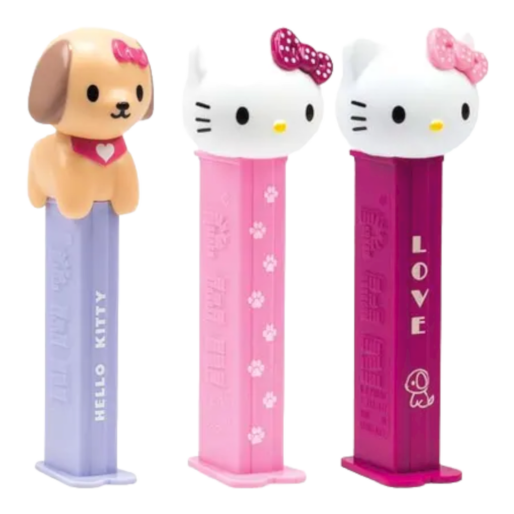 PEZ Hello Kitty Dispenser (Poly Pack) + 2 PEZ Tablet Packs - 0.58oz (16.4g)