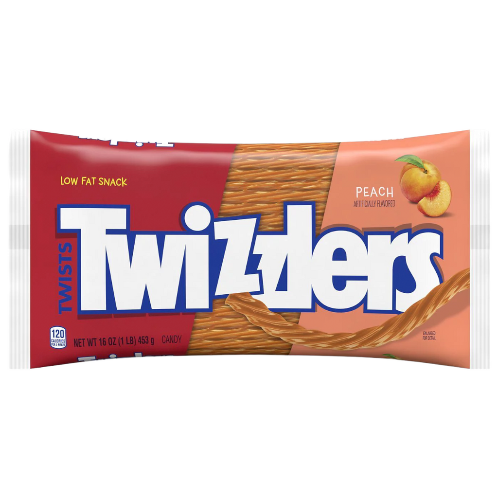 Twizzlers Peach Twists - 16oz (453g)
