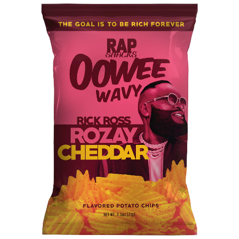 Rap Snacks Oowee Wavy Rick Ross Rozay Cheddar - 71g