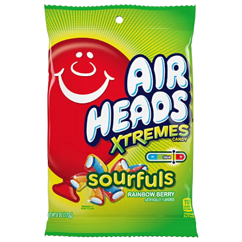 Airheads Xtremes Bites Sourfuls Rainbow Berry - 6oz (170g)